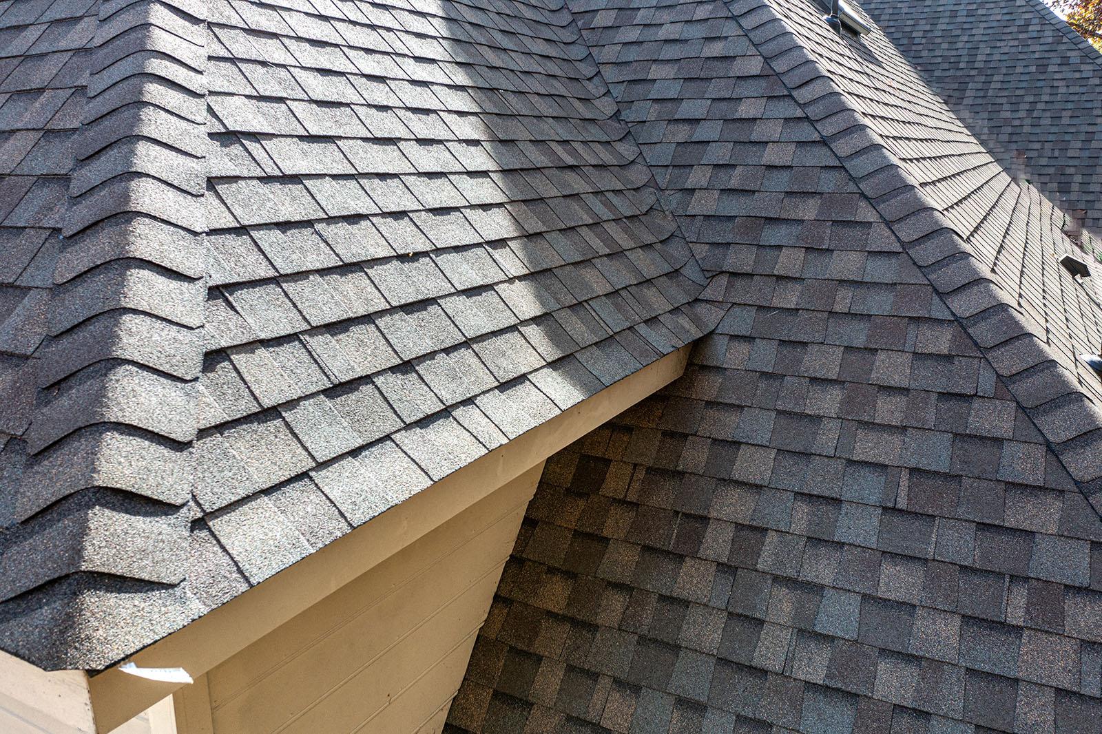 Architectural asphalt shingle roof installed by Alpine Roofing